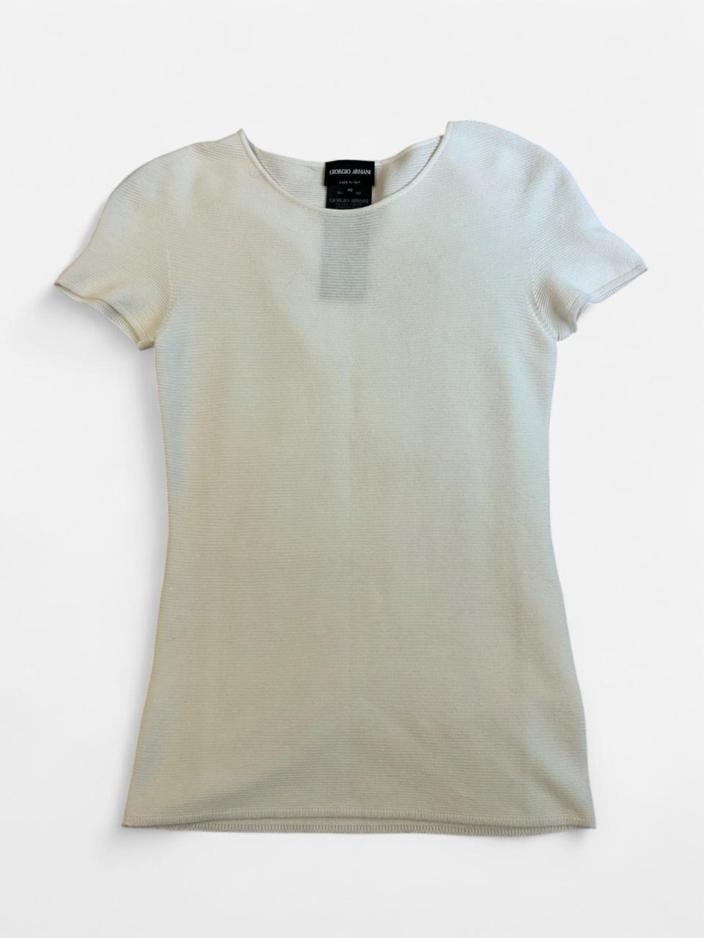Giorgio Armani Short Sleeve Knit Top